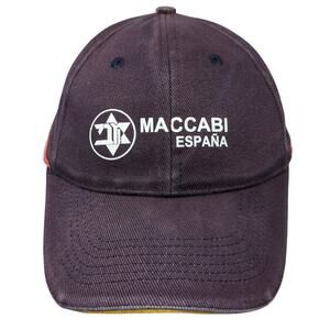 Maccabi España Strapback Baseball Cap Blue One Size Adjustable 6 Panel Setas
